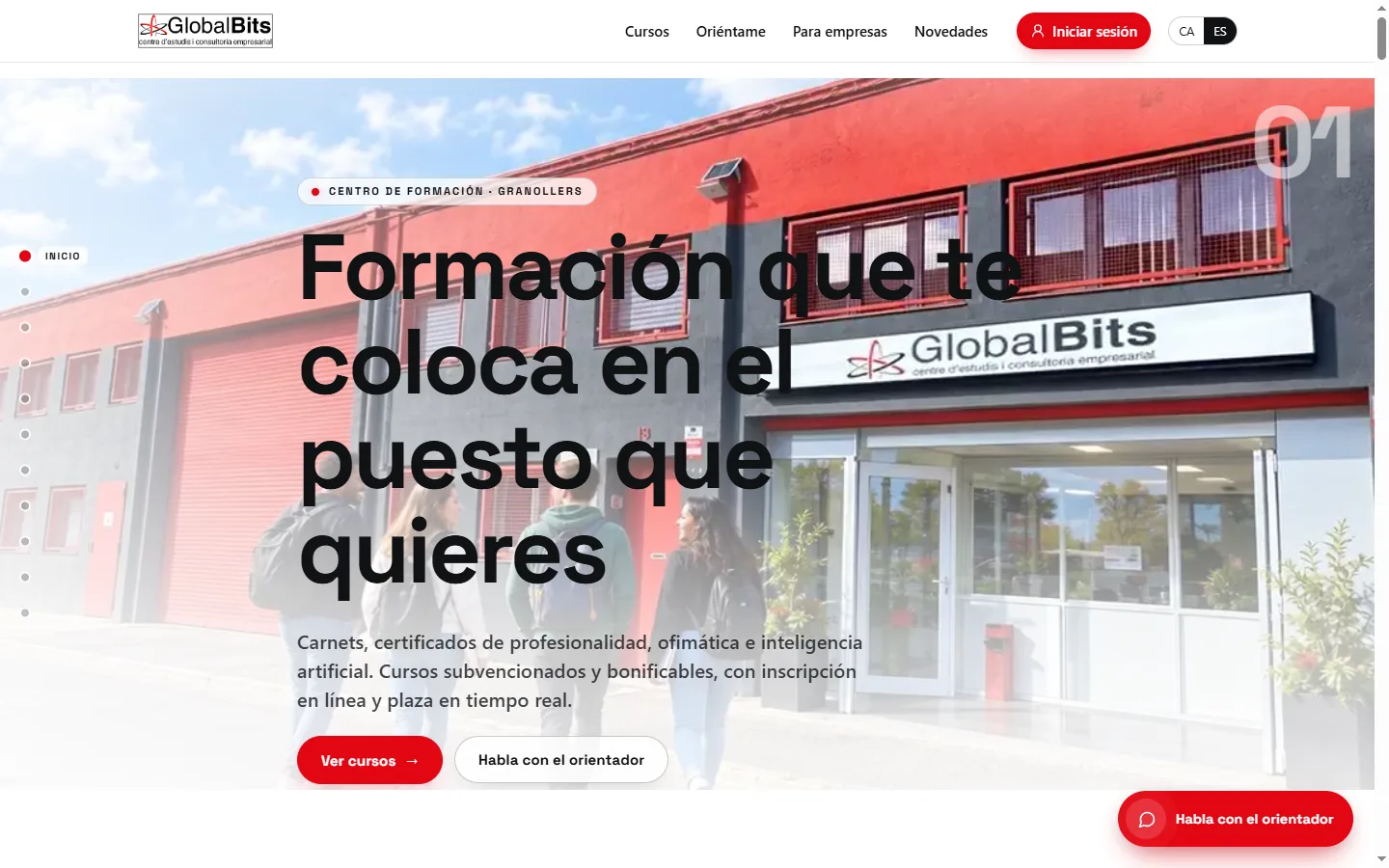 Portada de GlobalBits: formación que te coloca en el puesto que quieres
